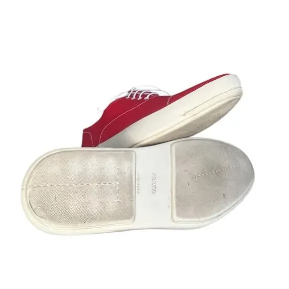 ***SOLD*** Mens Prada Italian Luxury Lace Up Sneakers Size 8 Red White - Picture 6 of 6